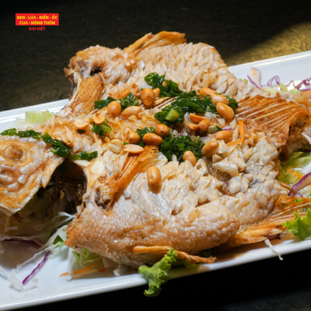 Deep-fried Red Tilapia - Cá Diêu Hồng Chiên Xù