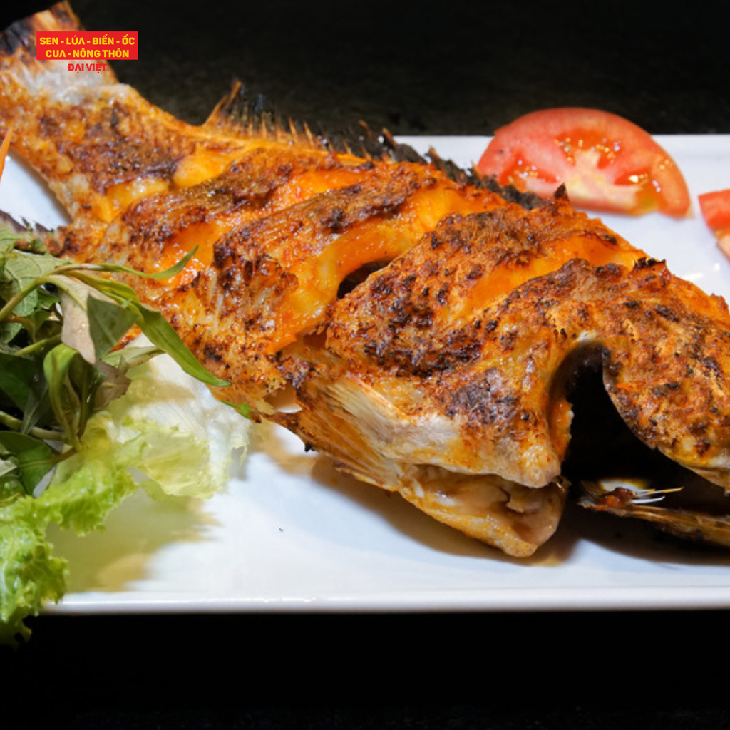 Grilled Red Tilapia With Salt & Chilli - Cá Diêu Hồng Nướng Muối Ớt