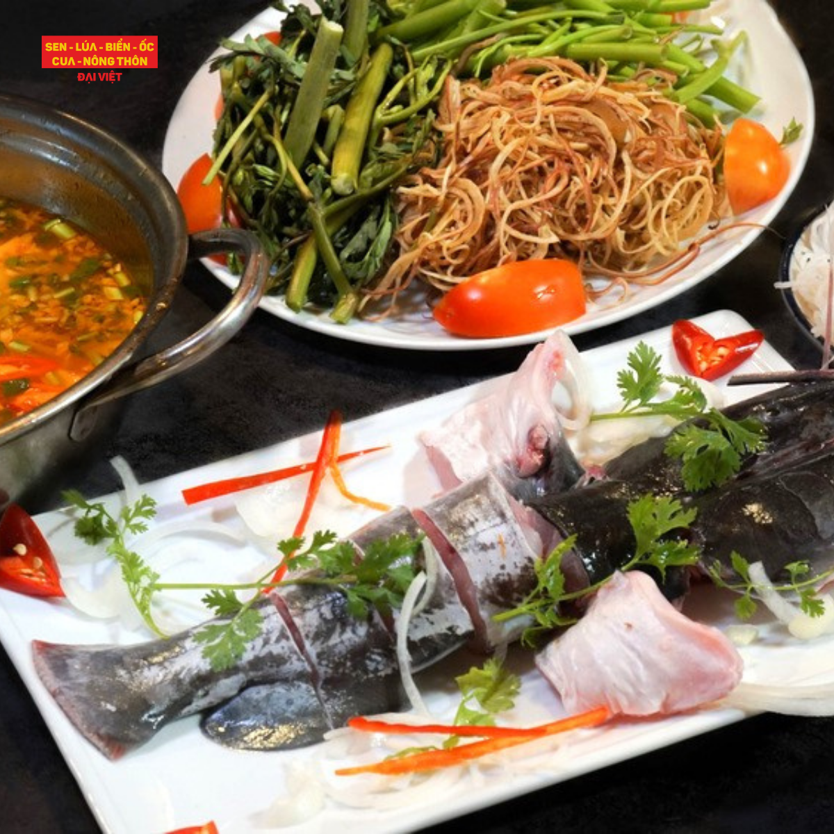  Thai Style Bagridae Fish Hot Pot - Cá Lăng Nấu Lẩu Thái (Giá tính theo 1 con 1 kg) 