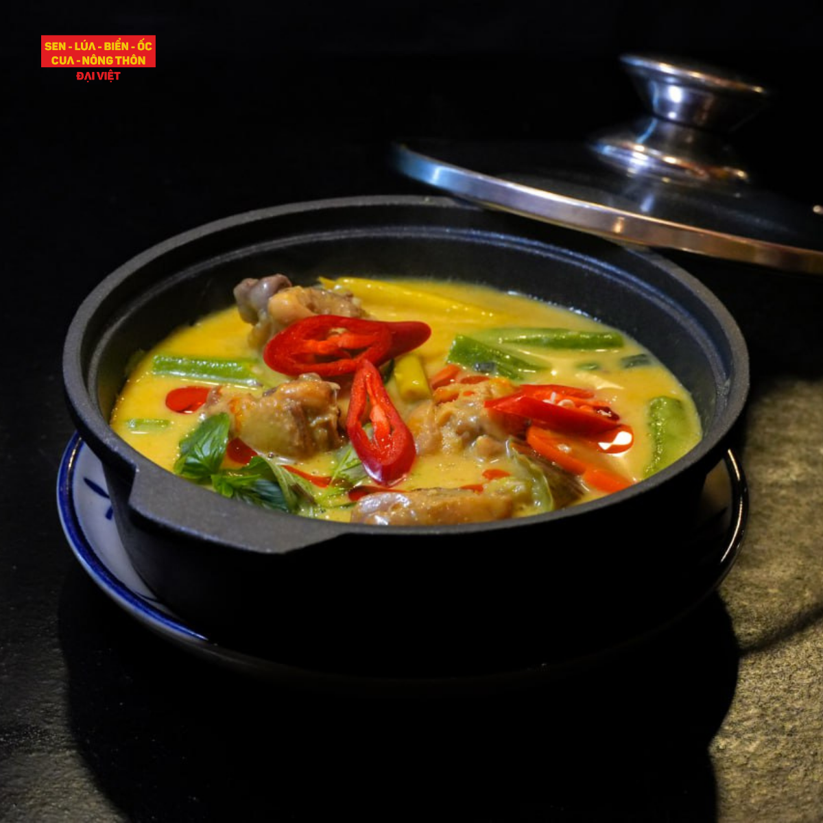 Chicken Curry With Vegetables Served With Steamed Rice Or Bread - Cà Ri Gà