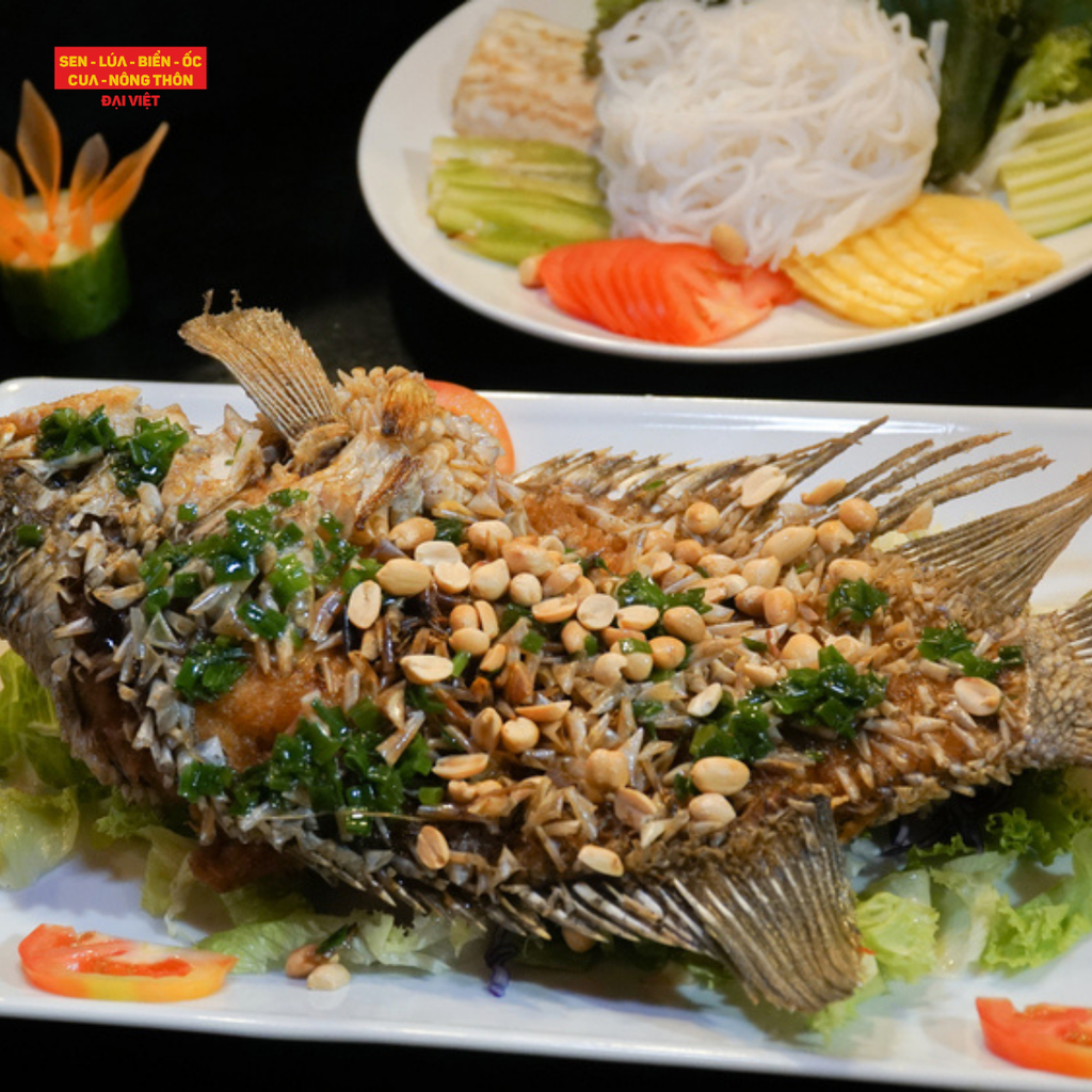 Deep-fried Giant Gourami - Cá Tai Tượng Chiên Xù (Set)