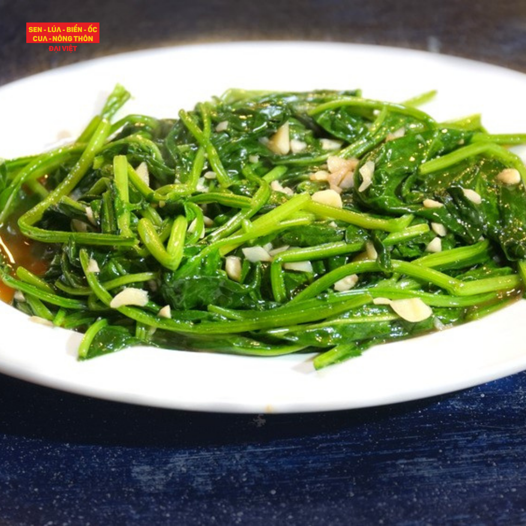  Stir-fried Spinach With Oyster Sauce - Cải Bó Xôi Xào Dầu Hào 