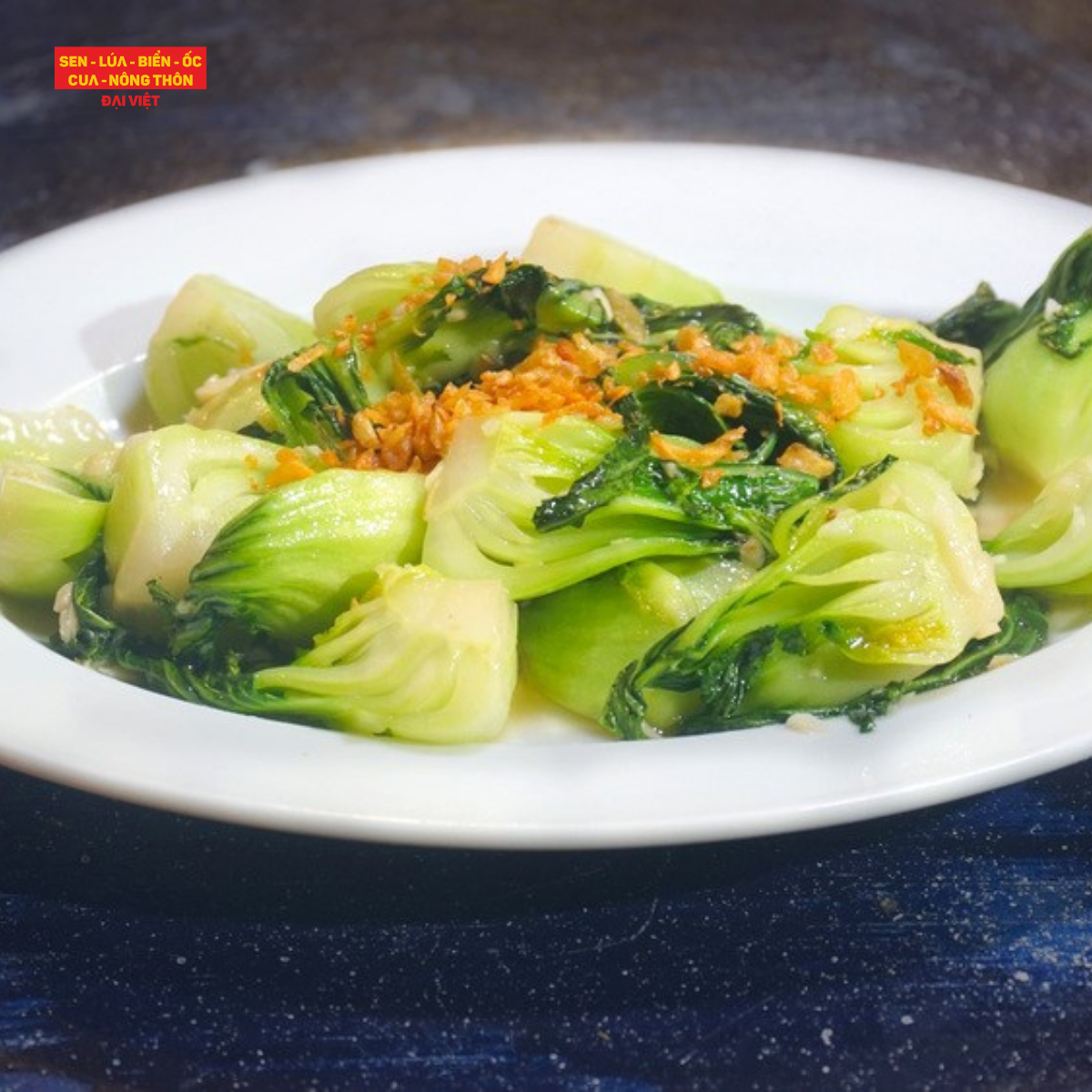  Stir-fried Bok Choy With Garlic - Cải Thìa Xào Tỏi 