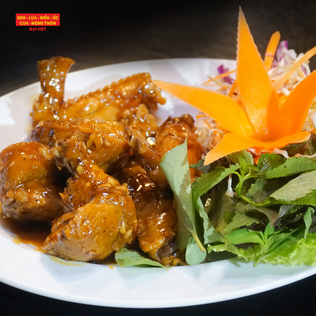  Fried Chicken Wings With Fish Sauce ( 2 Wings ) - Cánh Gà Chiên Nước Mắm 