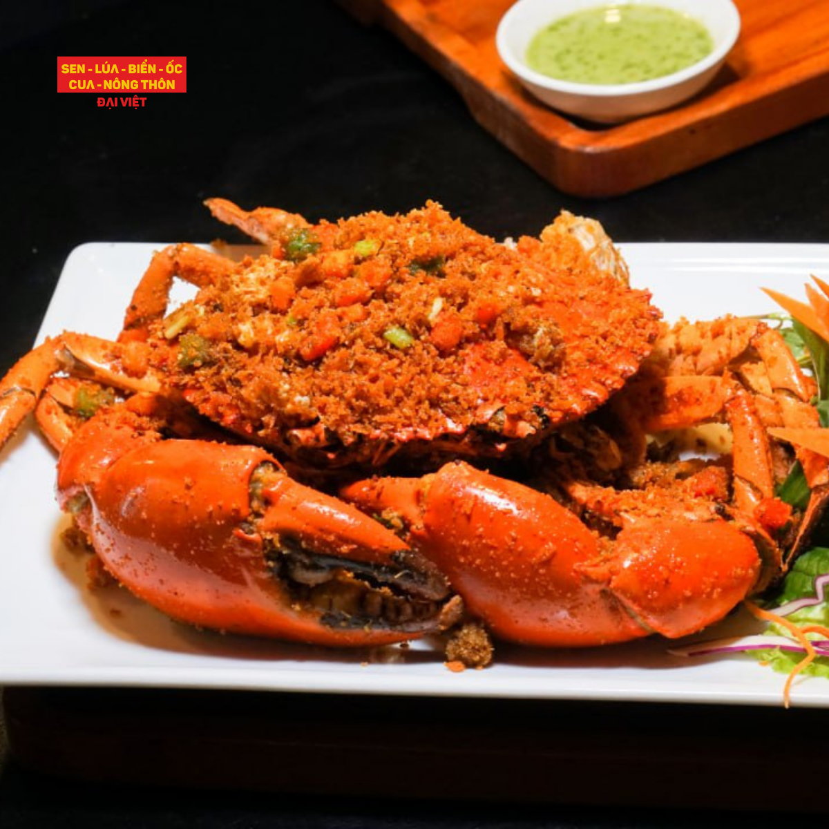  Salt-baked Ca Mau Crab - Cua Cà Mau Rang Muối Ớt (Giá tính theo 1 con 300 gram) 