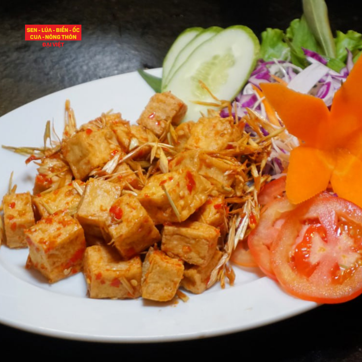  Fried Tofu With Lemongrass And Chilli - Đậu Hũ Chiên Sả Ớt 