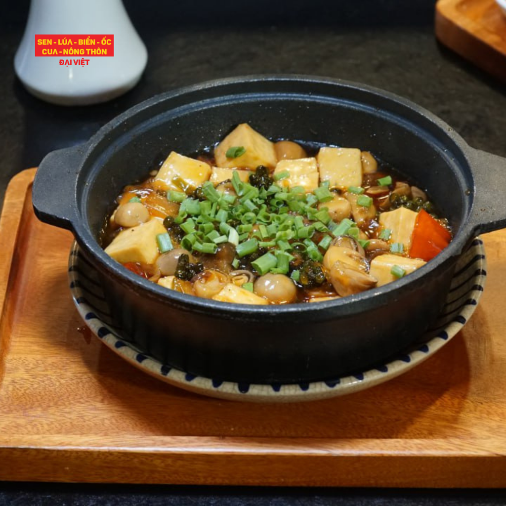  Vegetarian Caramelized Tofu With Straw Mushroom - Nấm Rơm Đậu Hũ Kho Tộ 