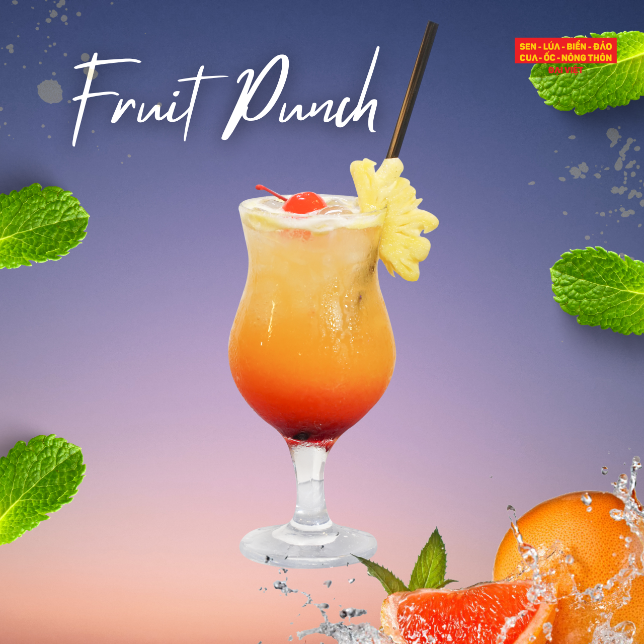 Fruit Punch Mocktail