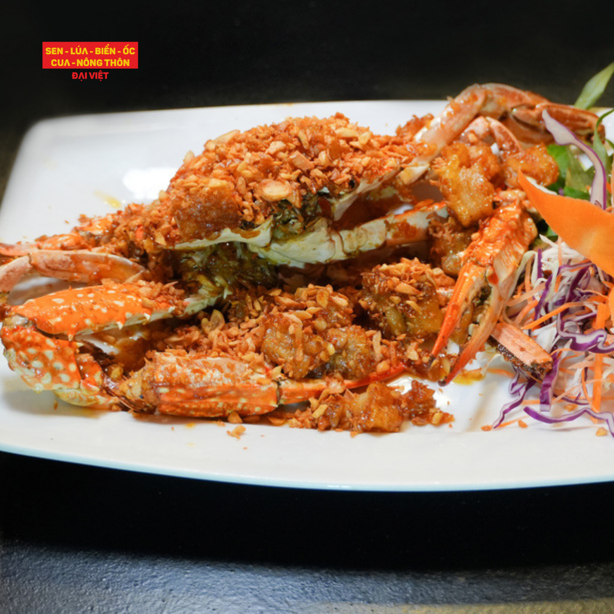 Fried Garlic Butter Sentinel Crab - Ghẹ Cháy Bơ Tỏi (Giá tính theo 1 con 200 gram)