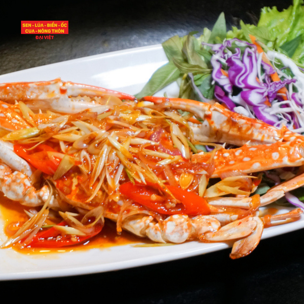 Pan-fried Sentinel Crab With Lua Dai Viet Sauce - Ghẹ Sốt Lúa Đại Việt (Giá tính theo 1 con 200 gram)