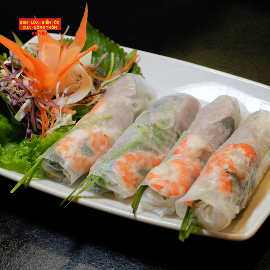  Fresh Spring Rolls With Shrimp And Pork - Gỏi Cuốn Tôm Thịt 