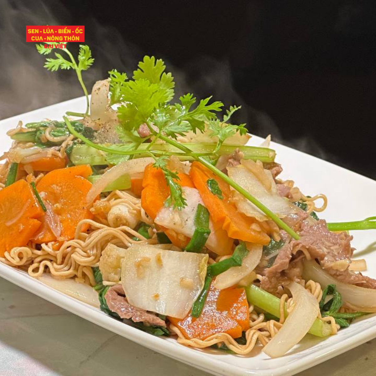  Stir-fried Noodle With Beef And Vegetables - Mì Xào Bò 