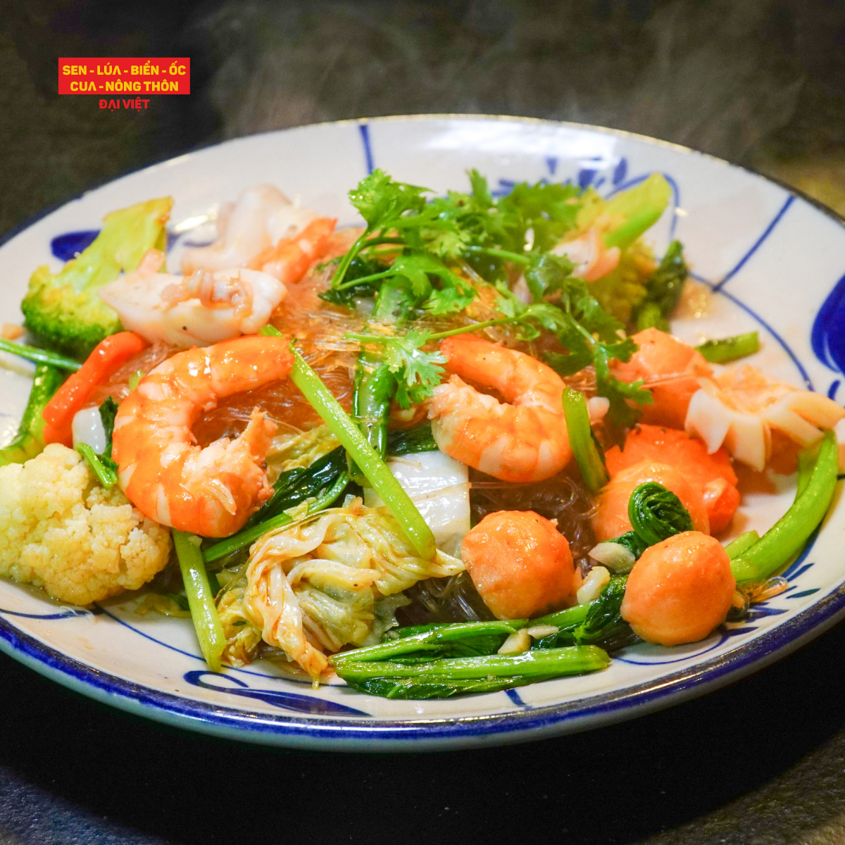  Stir-fried Vermicelli With Seafood - Miến Xào Hải Sản 