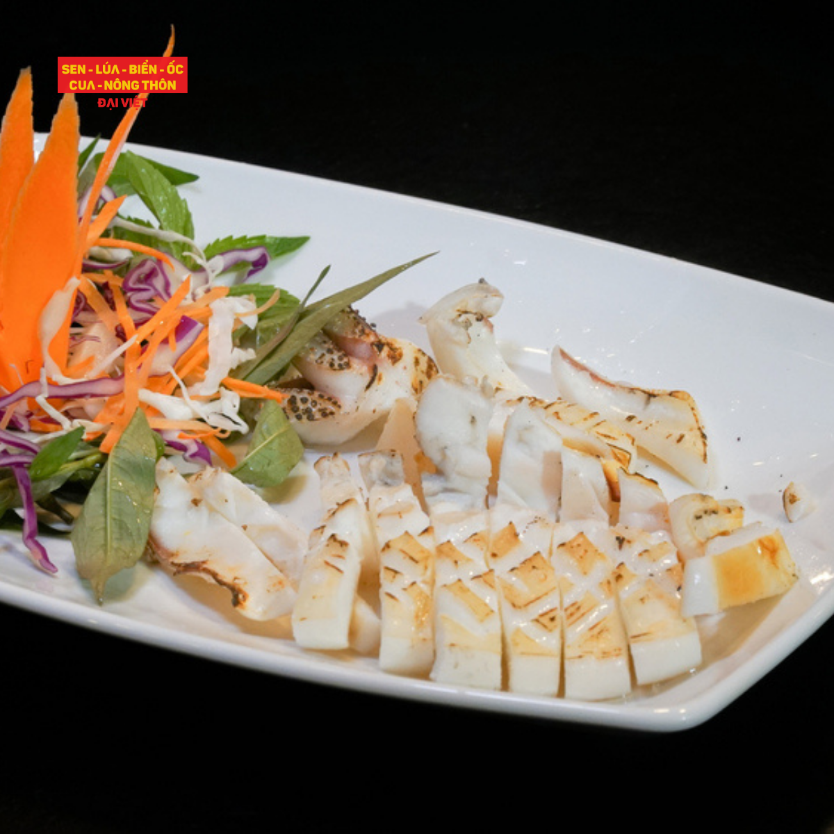 Mực Một Nắng Nướng Mọi - Fried One Sun Dried Squid With Fish Sauce