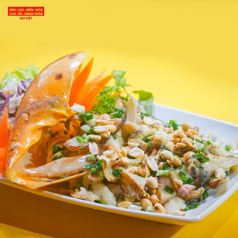 Grilled Melo Melo With Scallion Oil - Ốc giác vàng nướng mỡ hành (con 1kg)