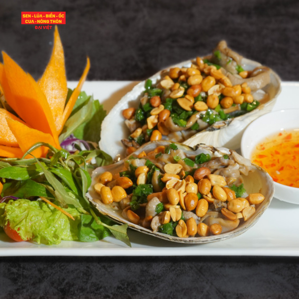 Grilled Geoduck With Scallion - Ốc Vòi Voi Nướng Mỡ Hành (Giá tính theo 1 con 1 kg)