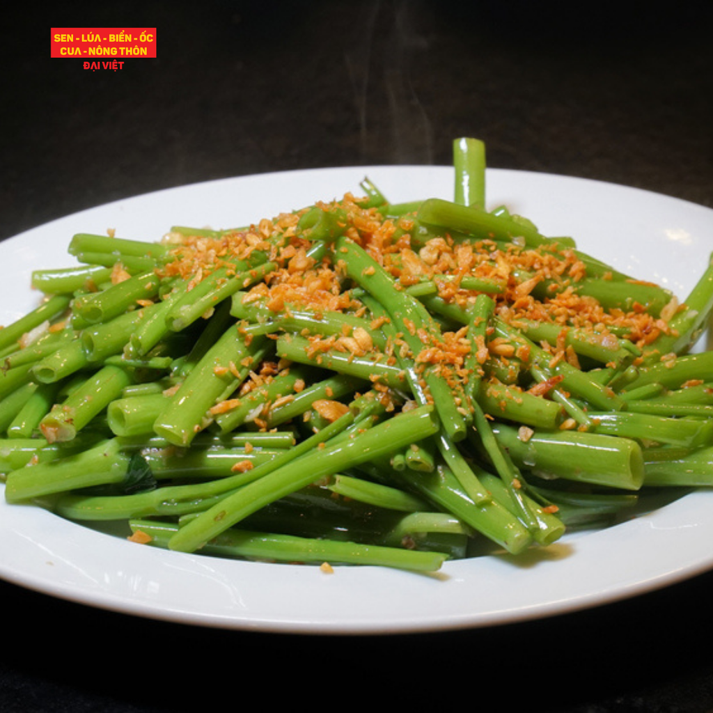  Stir-fried Morning Glory With Garlic - Rau Muống Xào Tỏi 