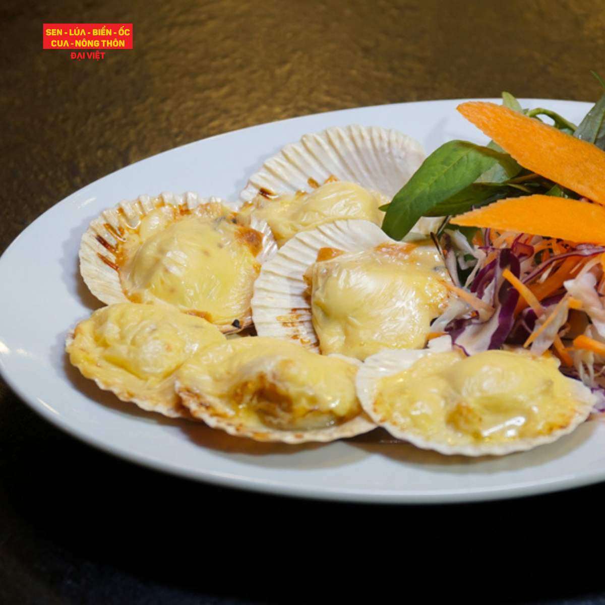Baked Scallop With Cheese - Sò Điệp Đút Lò Phô Mai