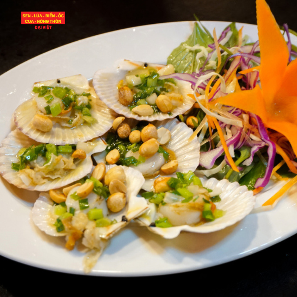 Grilled Scallop With Scallion - Sò Điệp Nướng Mỡ Hành