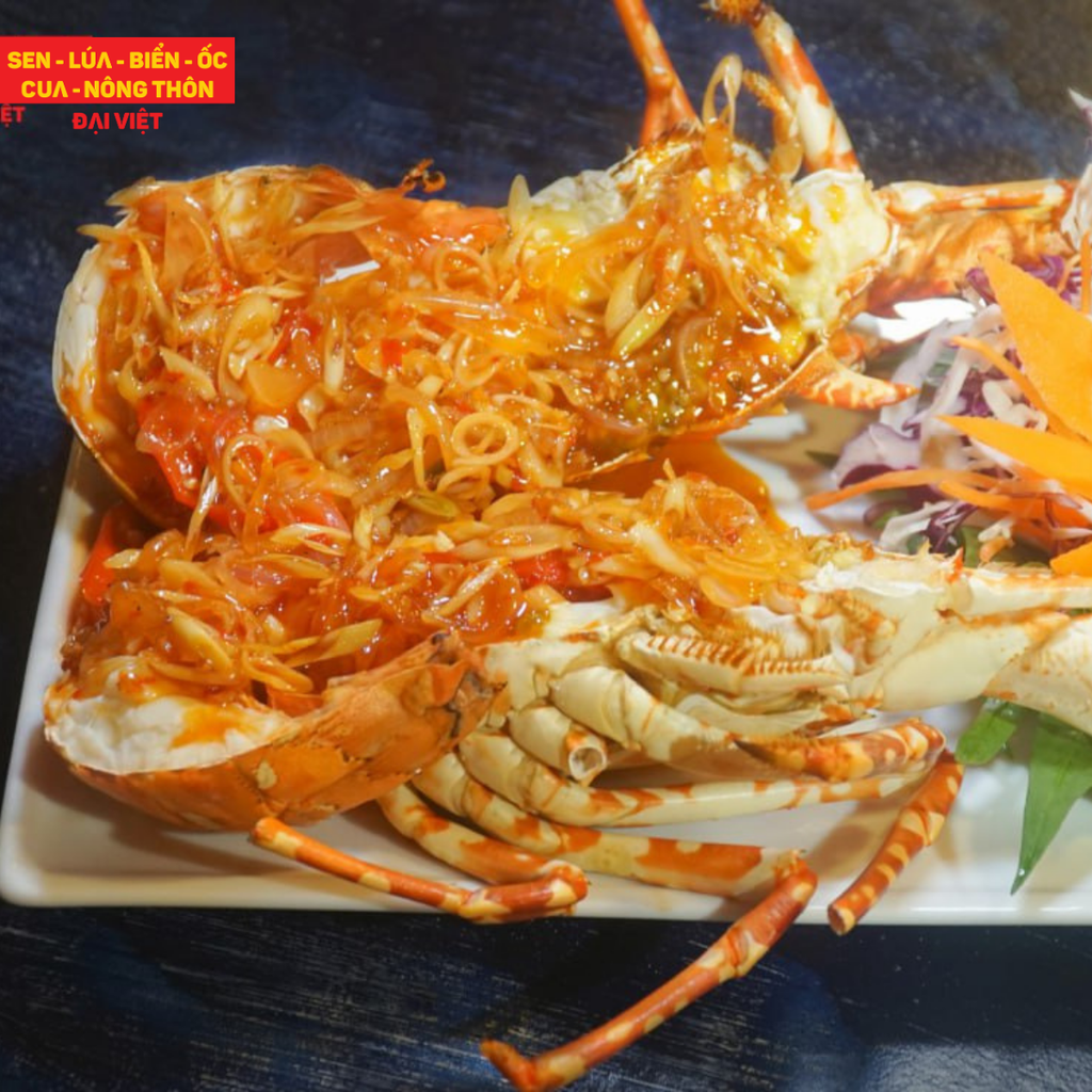 Pan-fried Tropical Rock Lobster With Butter, Lime And Lemongrass - Tôm Hùm Bông Sốt Bơ Chanh Sả (Giá tính theo 1 con 600 gram)