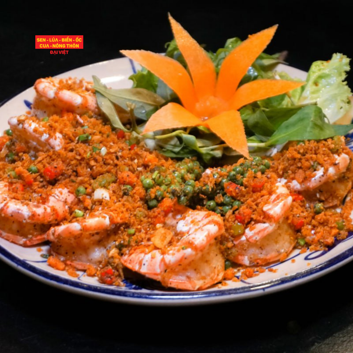 Pan-fried Shrimp With Phu Quoc Salt Pepper - Tôm Sú Rang Muối Tiêu Phú Quốc (300 gam)