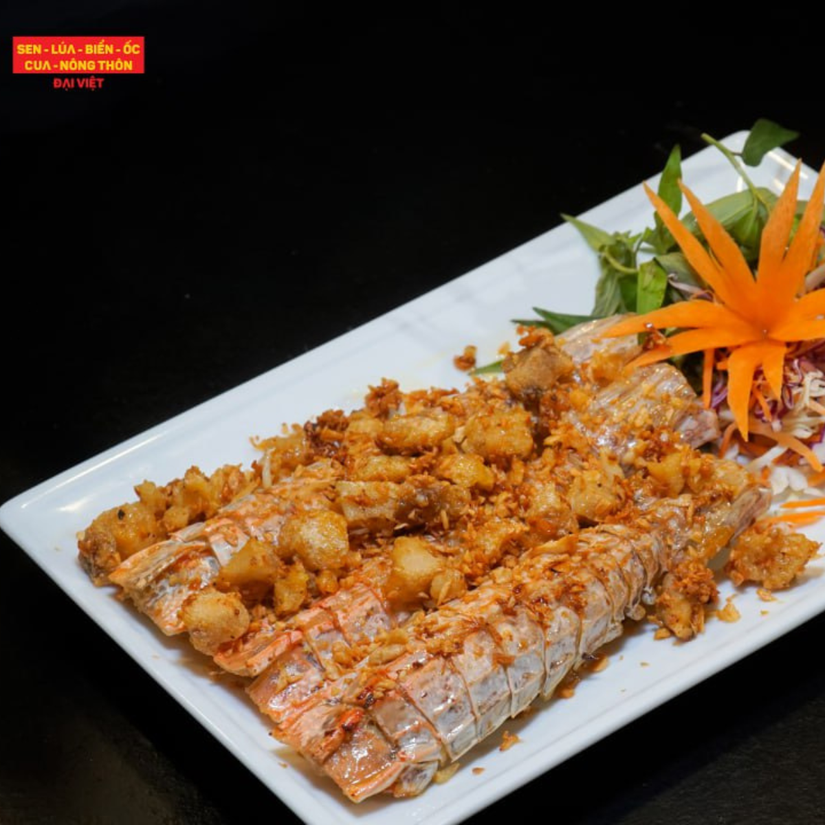 Pan-fried Live Mantis Shrimp With Garlic & Butter - Tôm Tích Cháy Bơ Tỏi (Giá tính theo phần 300 gram)