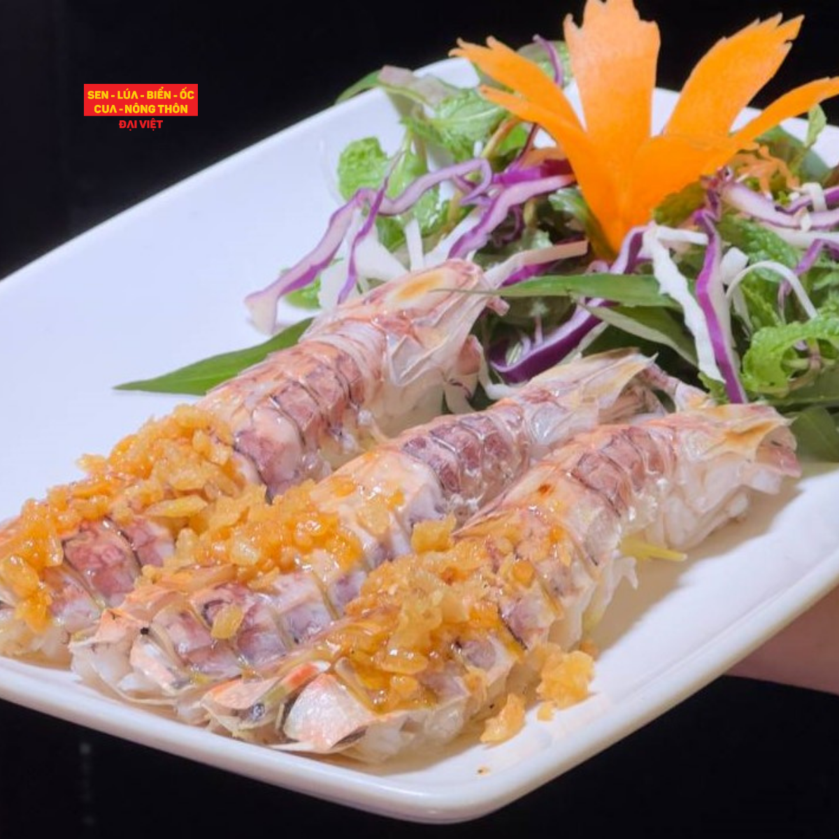 Grilled Live Mantis Shrimp With Garlic & Butter - Tôm Tích Nướng Bơ Tỏi (Giá tính theo phần 300 gram)