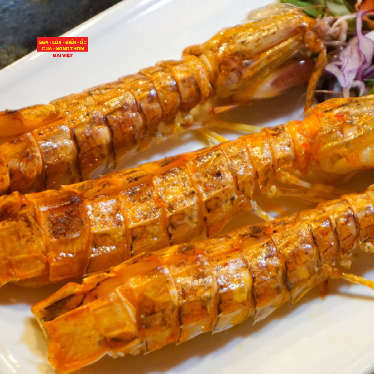 Grilled Live Mantis Shrimp With Salt & Chilli - Tôm Tích Nướng Muối Ớt (Giá tính theo phần 300 gram)