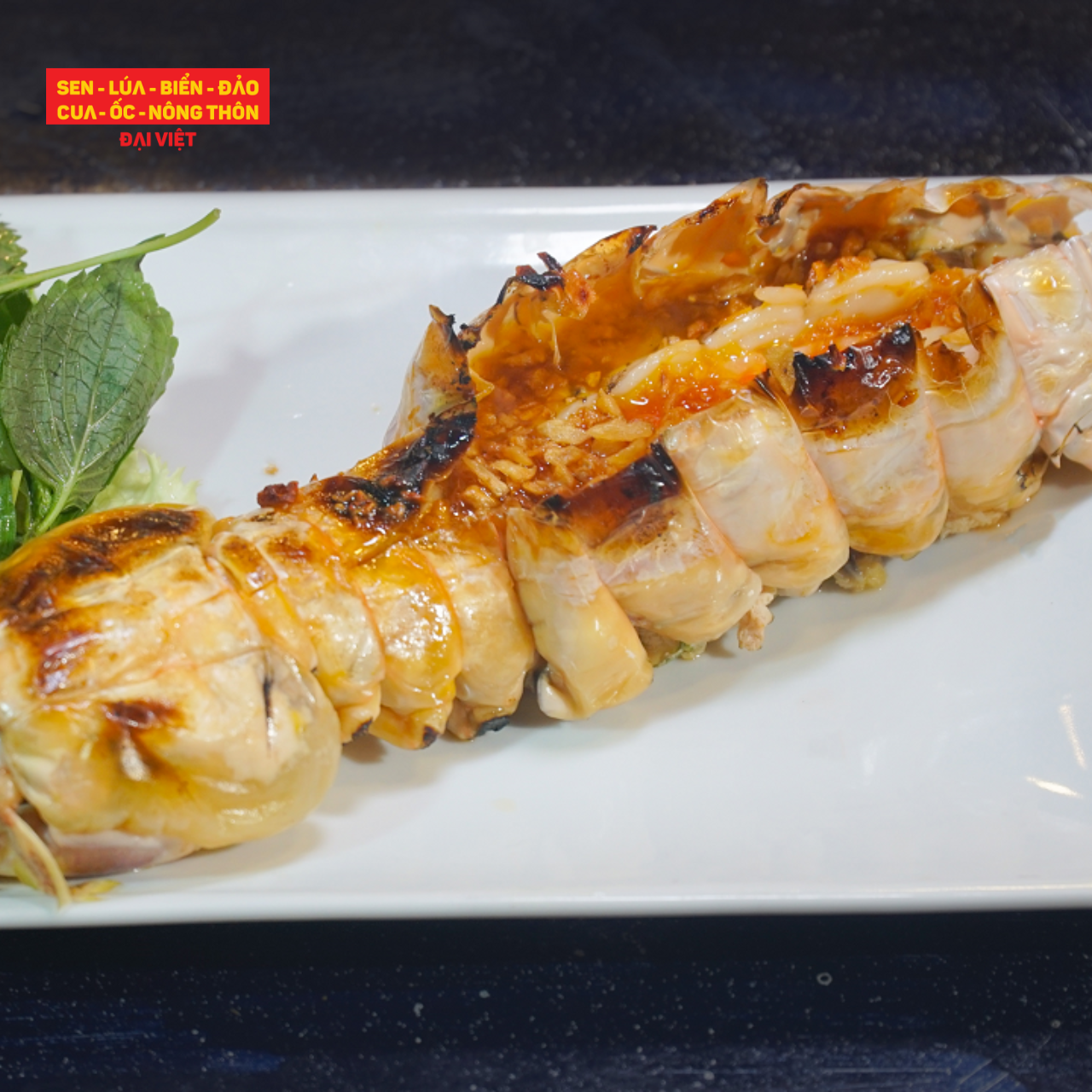 Grilled Giant Mantis Shrimp With Garlic Butter - Tôm tít khổng lồ nướng bơ tỏi (con 400g)