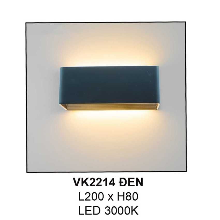 ĐÈN TƯỜNG HIỆN ĐẠI VK2214 ĐEN, TRẮNG
