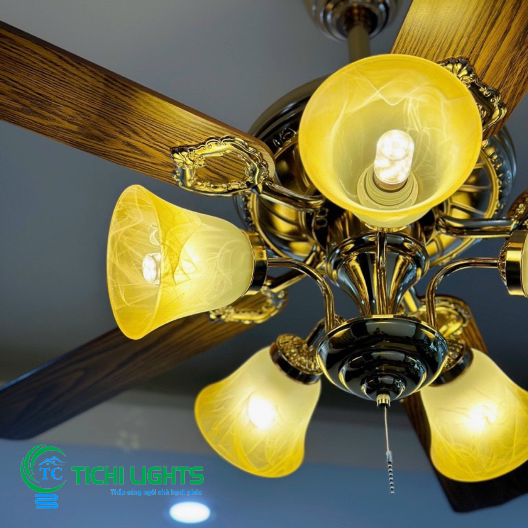 Đèn quạt trần trang trí TC004