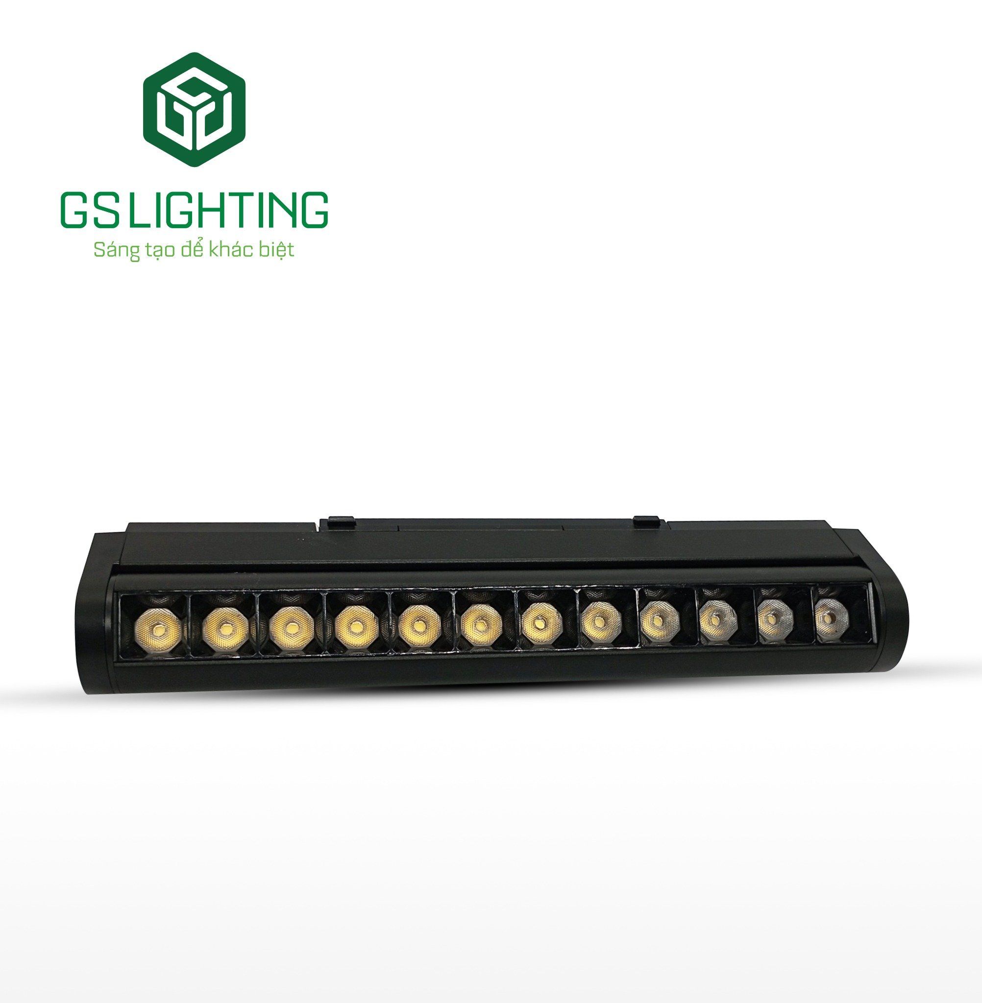 Đèn gấp mắt led ray nam chấm siêu mỏng 12w Gs Lighting