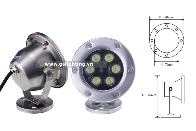 Đèn âm nước 6W GSN6 Gs Lighting