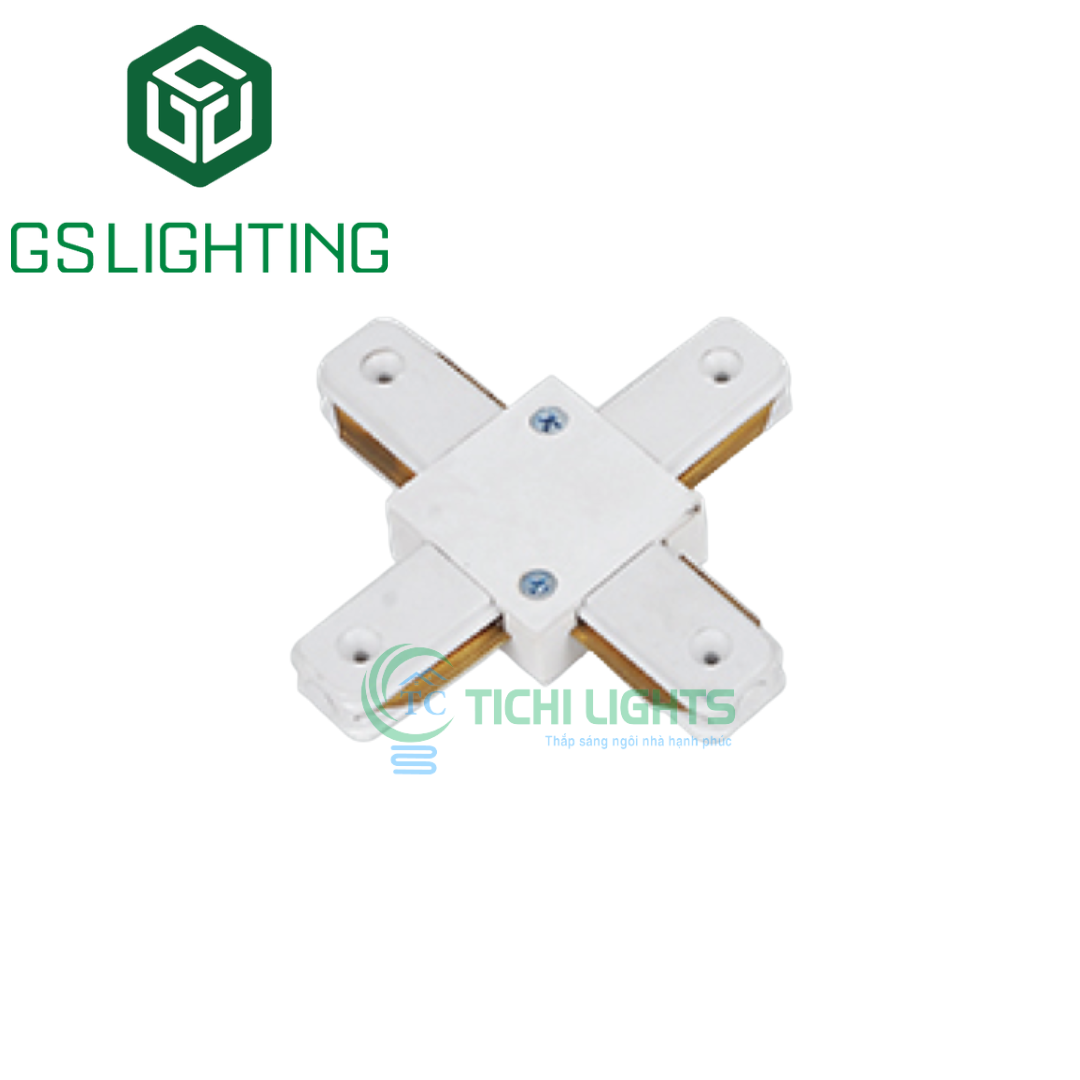 Đầu nối đèn rọi thanh ray chữ X