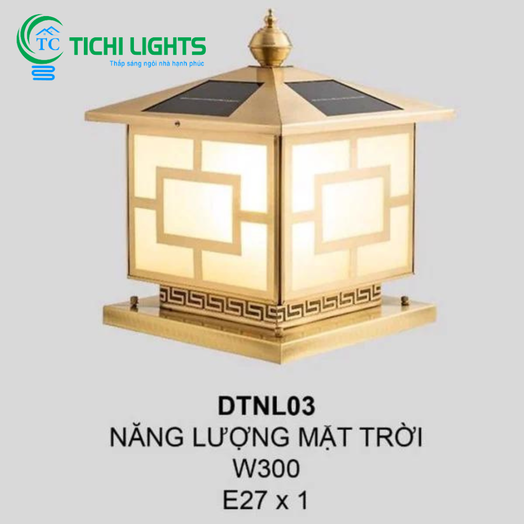 Đèn trụ cổng năng lượng mặt trời DTNL03