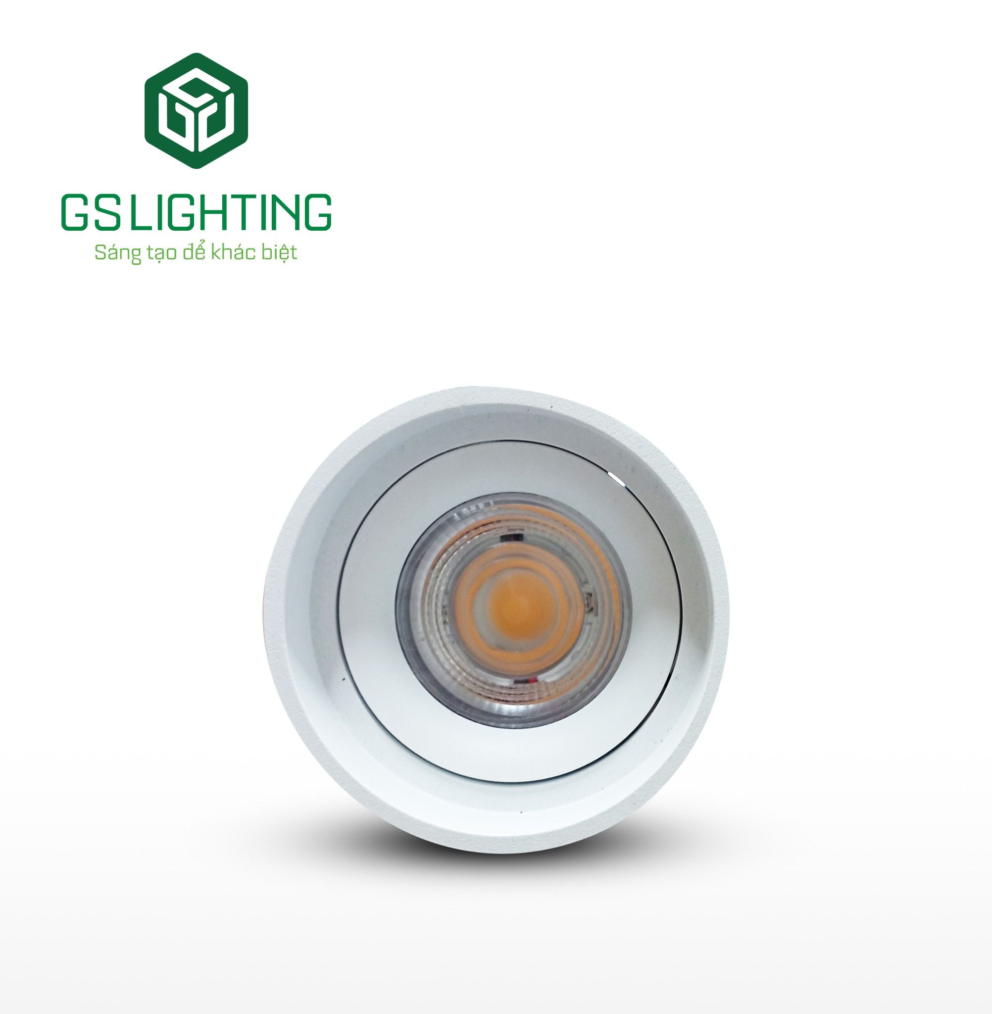 Đèn lon nổi xoay góc 10w Gs Lighting
