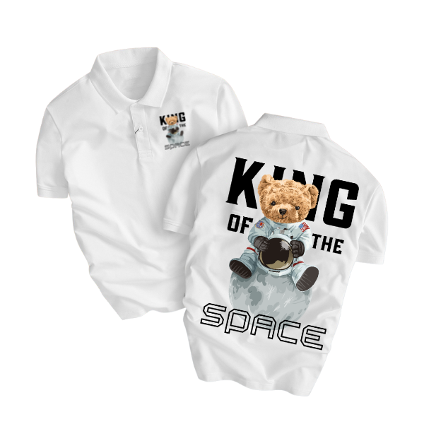  Áo Thun Polo Nam Gấu King Space  cổ bẻ vải Cá Sấu Cotton cao cấp chuẩn form - SoHa Clothing 