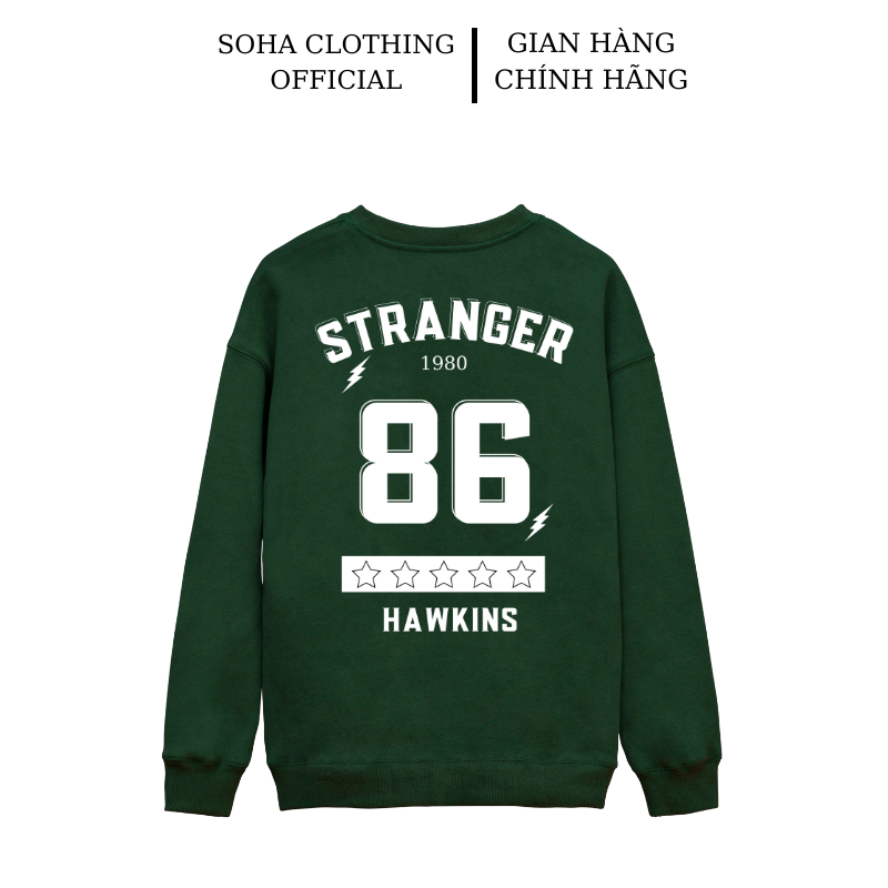  Áo nỉ sweater nam nữ form rộng vải nỉ bông dày dặn phong cách Ulzzang Tranger 86 - SoHa Clothing 