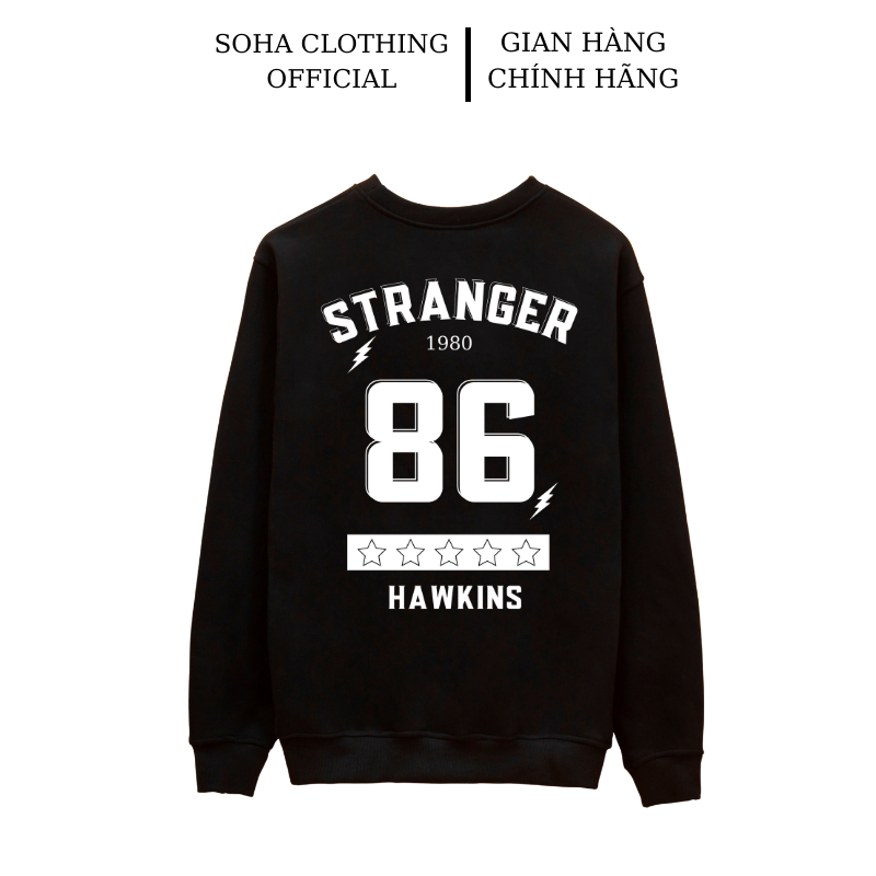  Áo nỉ sweater nam nữ form rộng vải nỉ bông dày dặn phong cách Ulzzang Tranger 86 - SoHa Clothing 