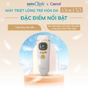 Máy triệt lông băng lạnh trẻ hóa da Crenot Graci X3