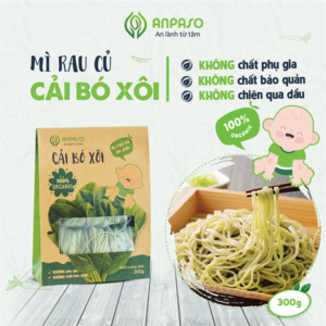 Mì Cải Bó Xôi Ăn Dặm Organic Anpaso 300g