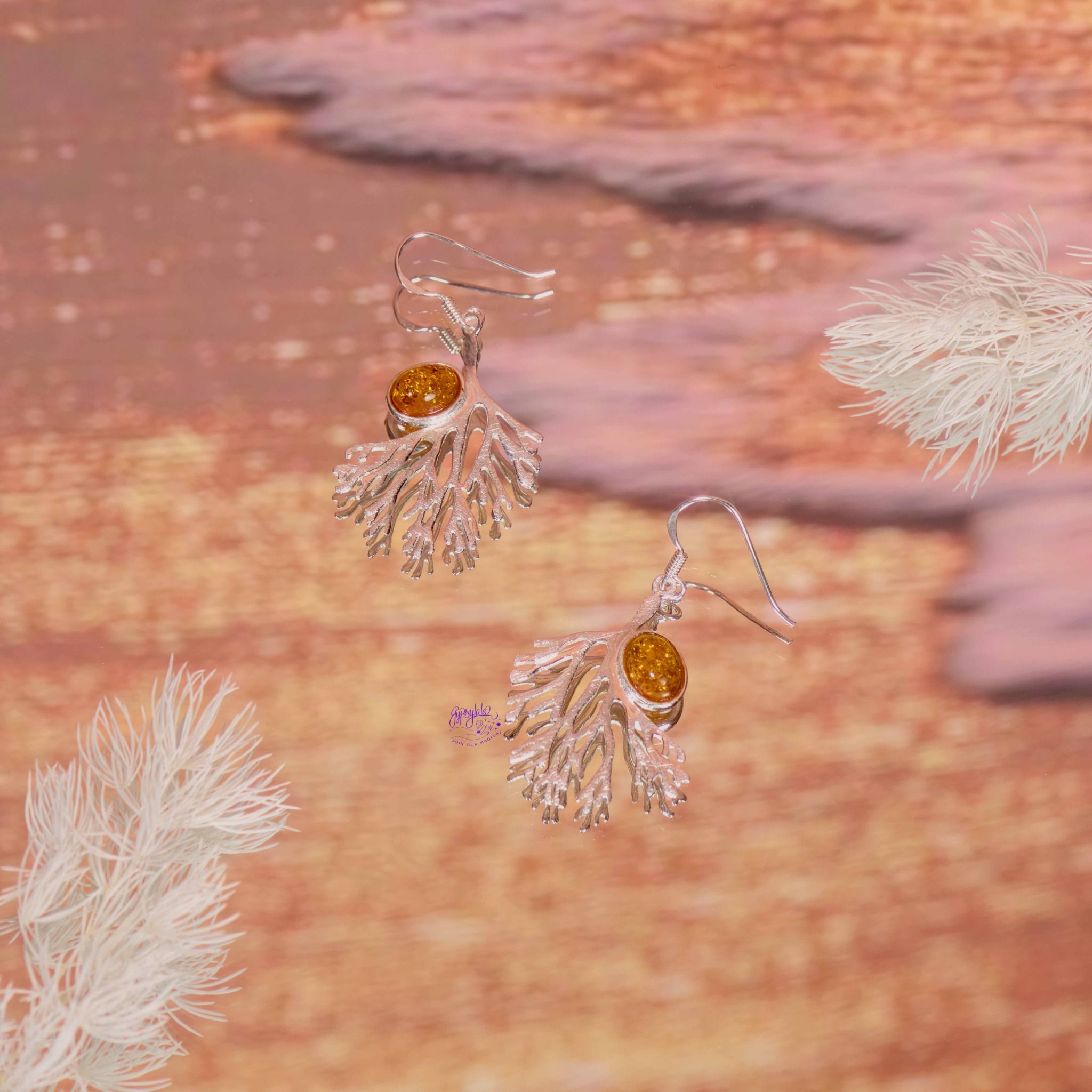 Bông Tai Charm Lá Amber SP006260 Gypsy.lala