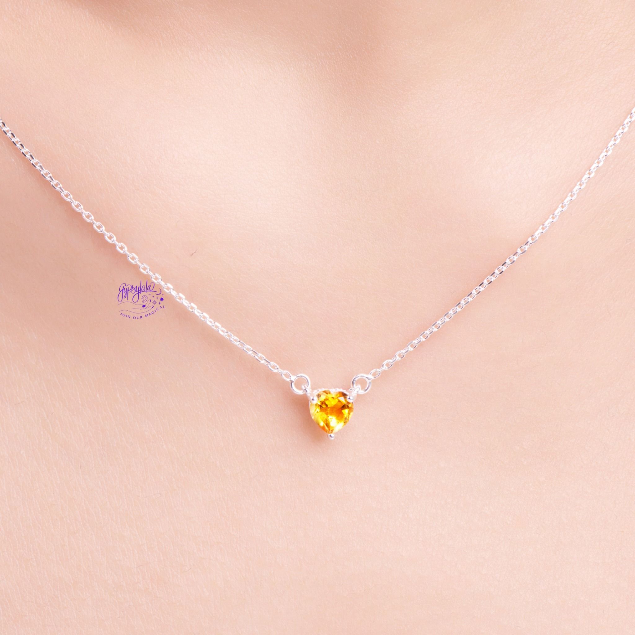 Dây Chuyền Bạc Đá Thiên Nhiên Sweet Valentine