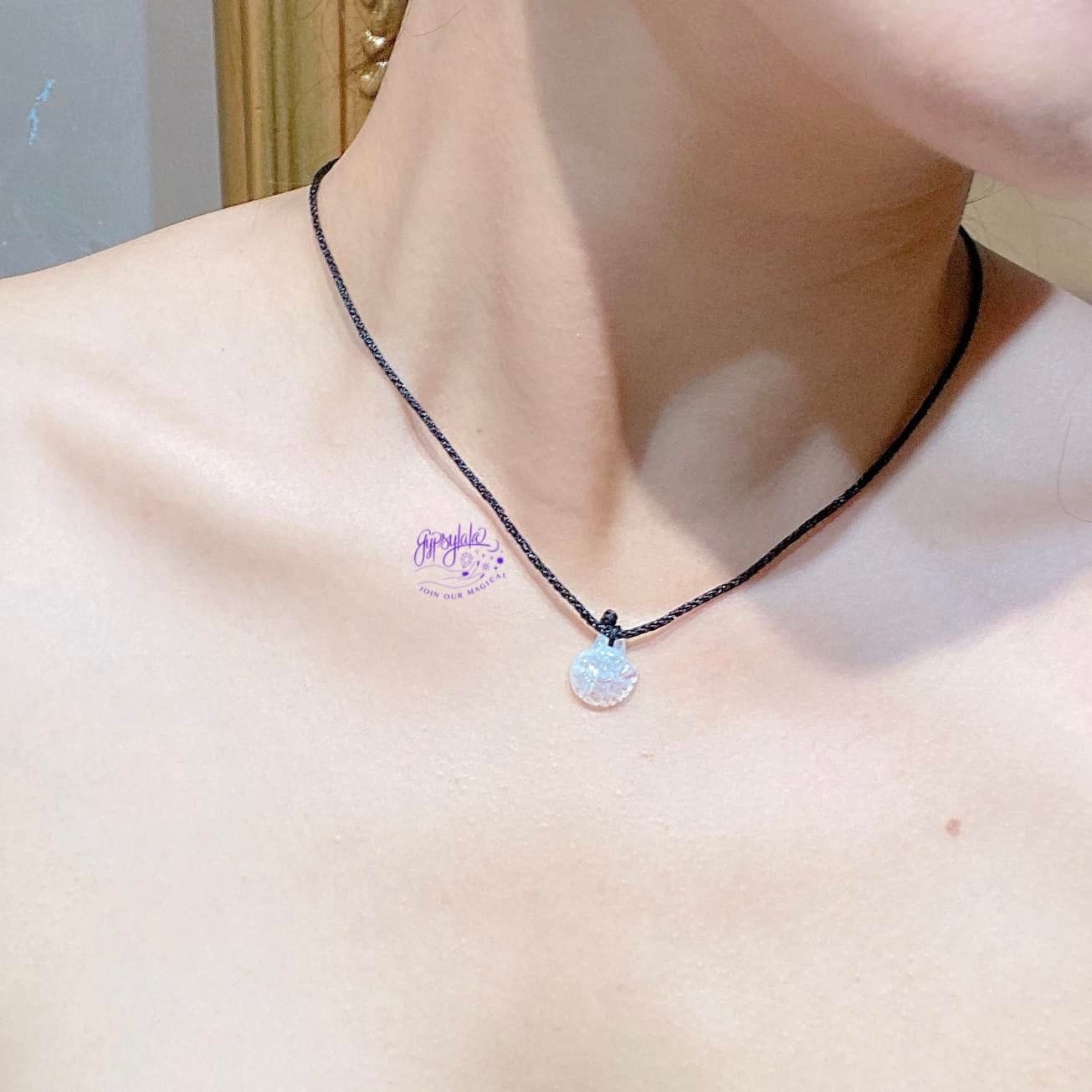  Dây Chuyền Hồ Ly Đá Ánh Trăng Moonstone 