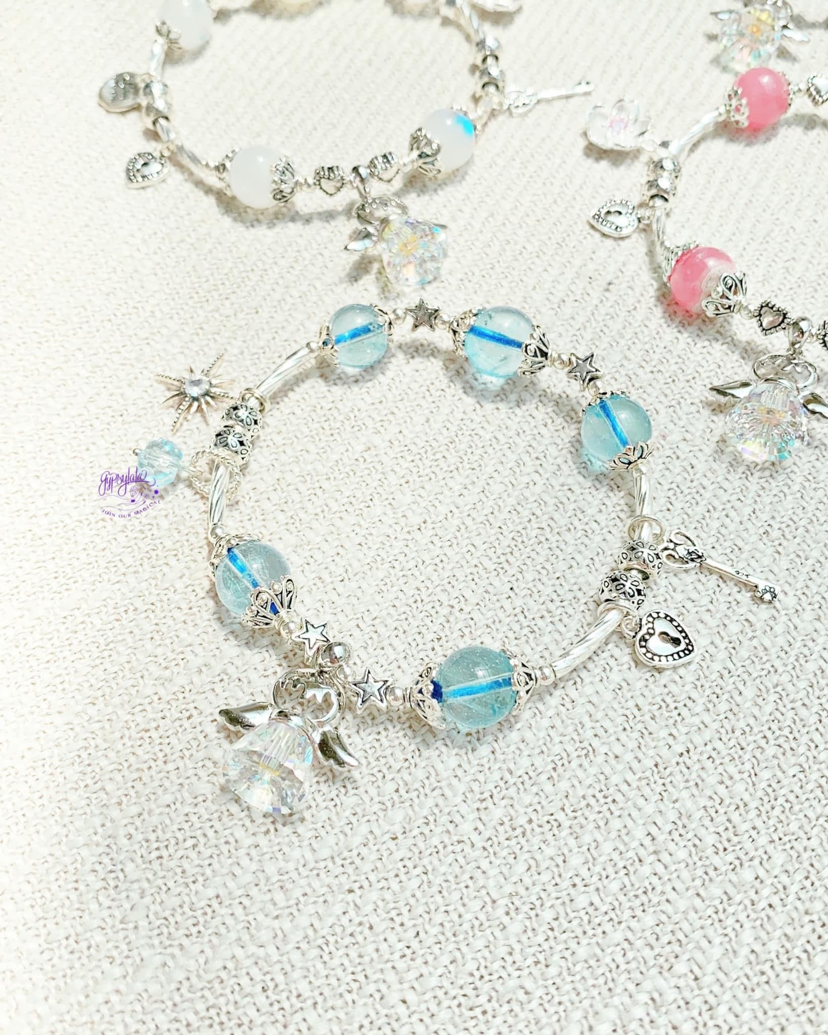 VÒNG TAY THIÊN THẦN TOPAZ NĂM VIÊN