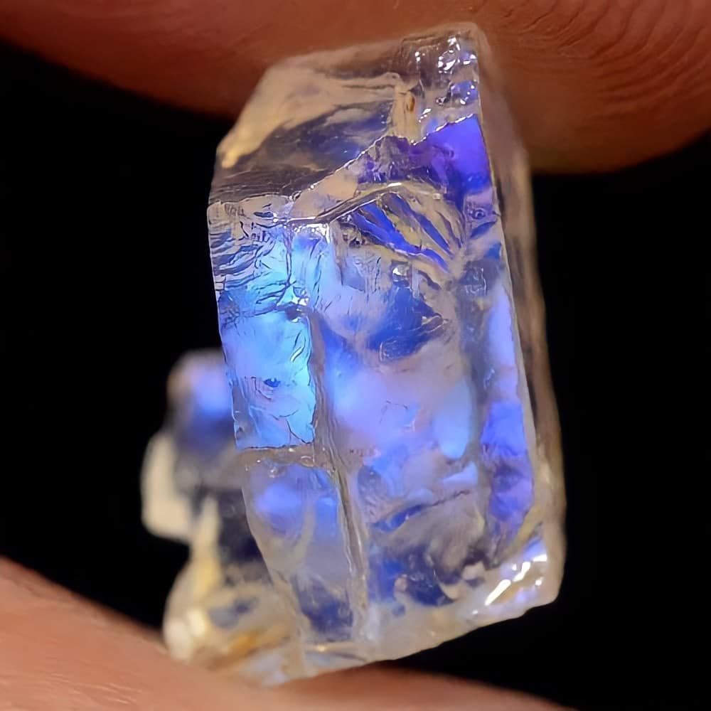  Dây Chuyền Đá Ánh Trăng Moonstone Four Leaf Clover 