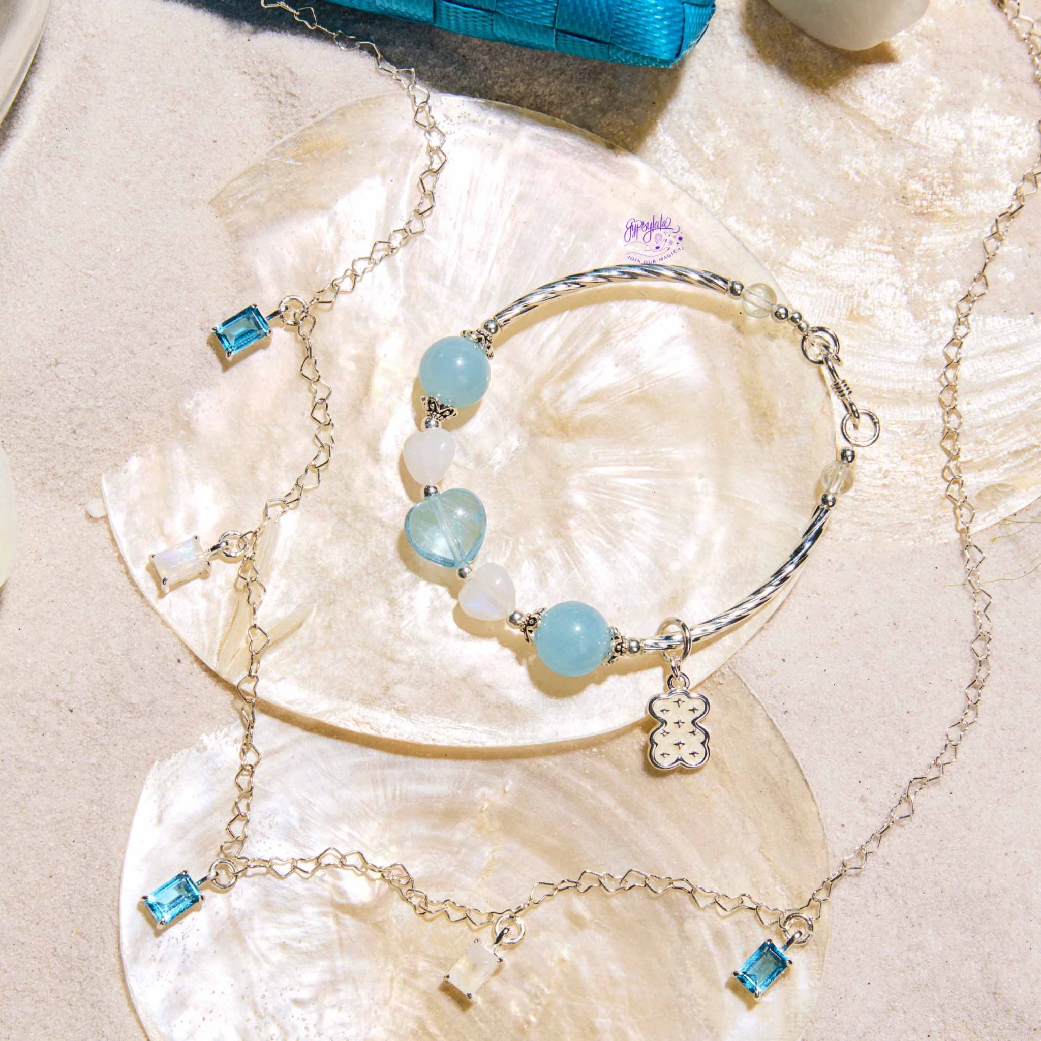 Vòng Tay Thiết Kế Nữ Aquamarine Blue Horizon 237 SP007342 Gypsy.lala