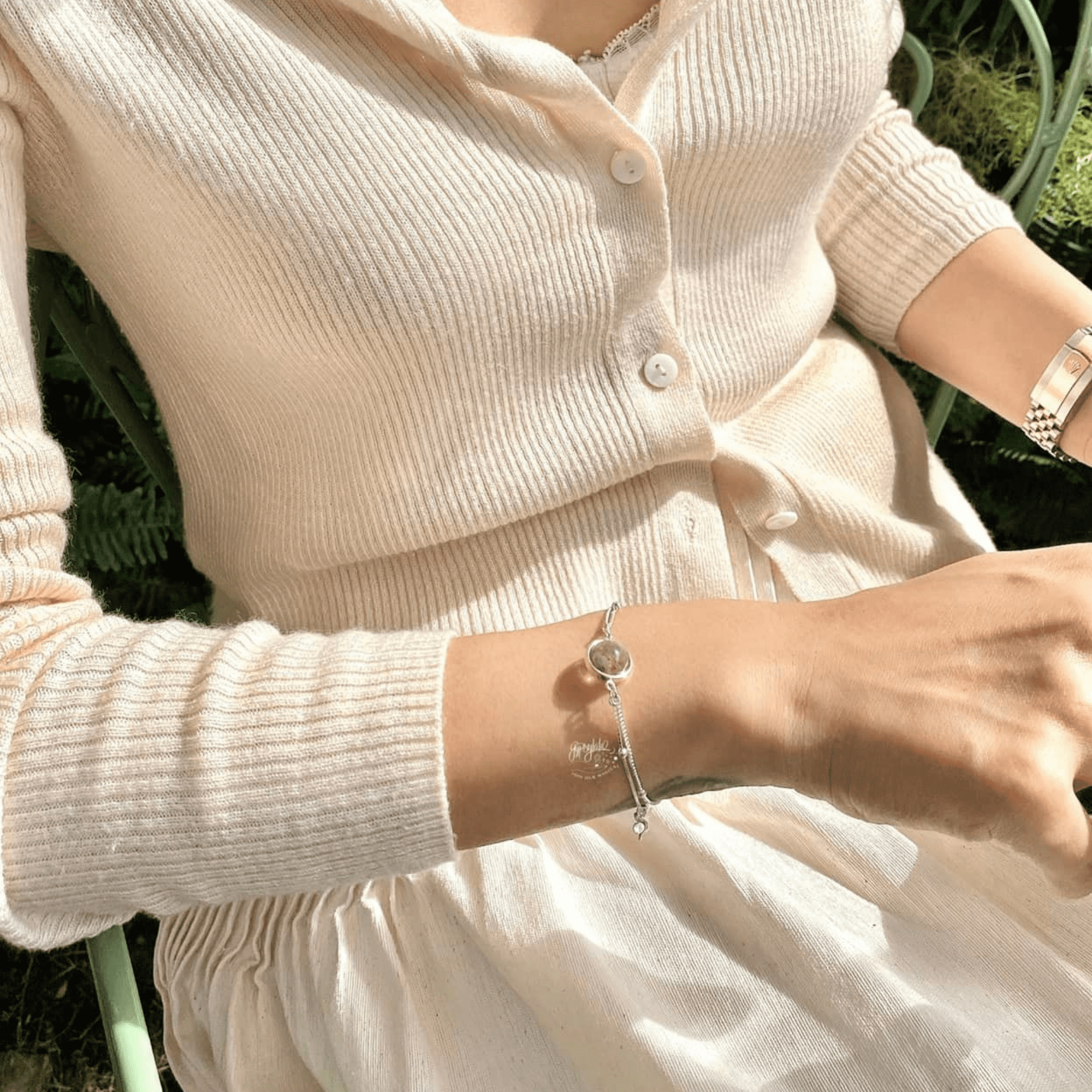Vòng Tay Round Đá Ưu Linh Một Viên
