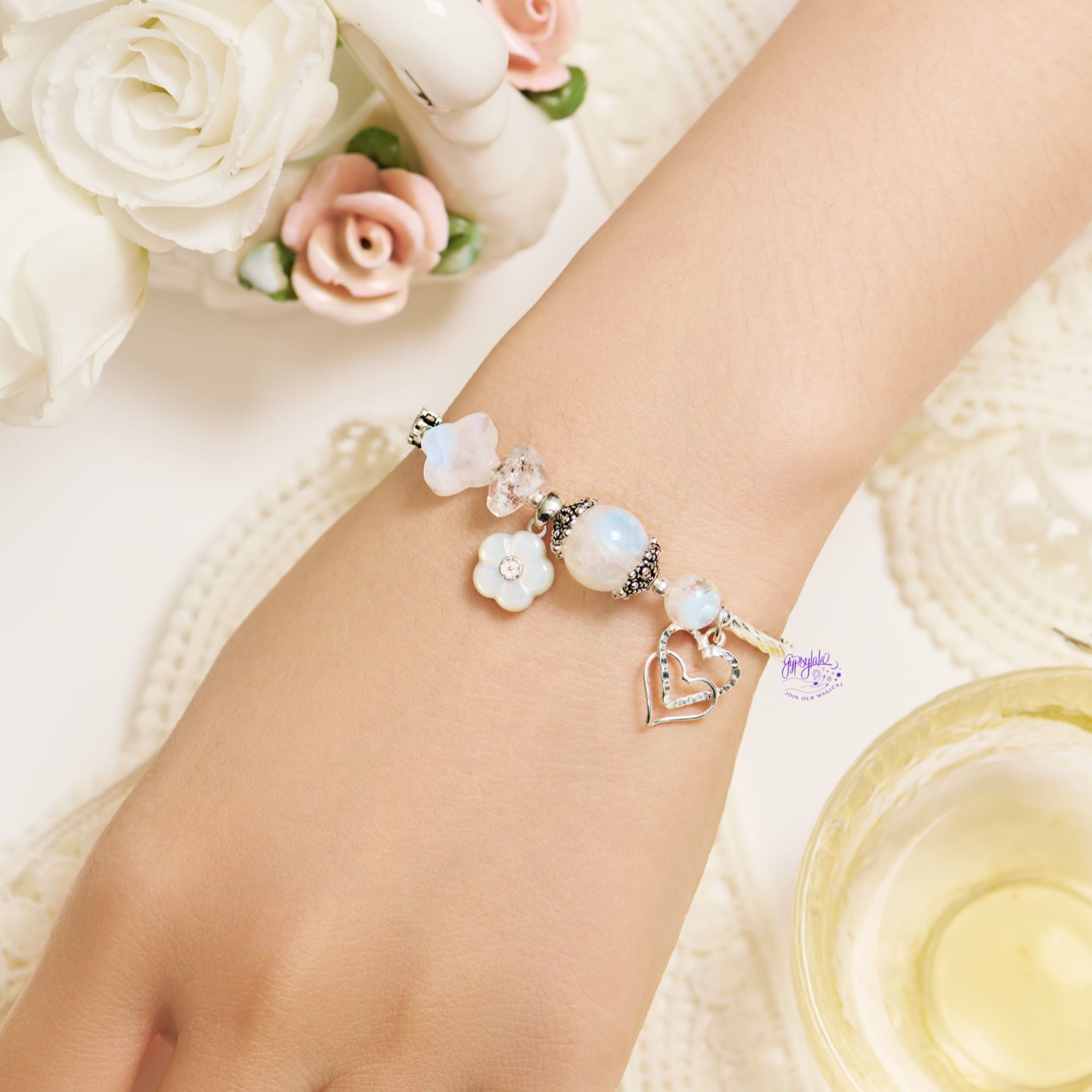 Vòng Tay Thiết Kế Nữ Moonstone Magic 317 SP007775 Gypsy.lala