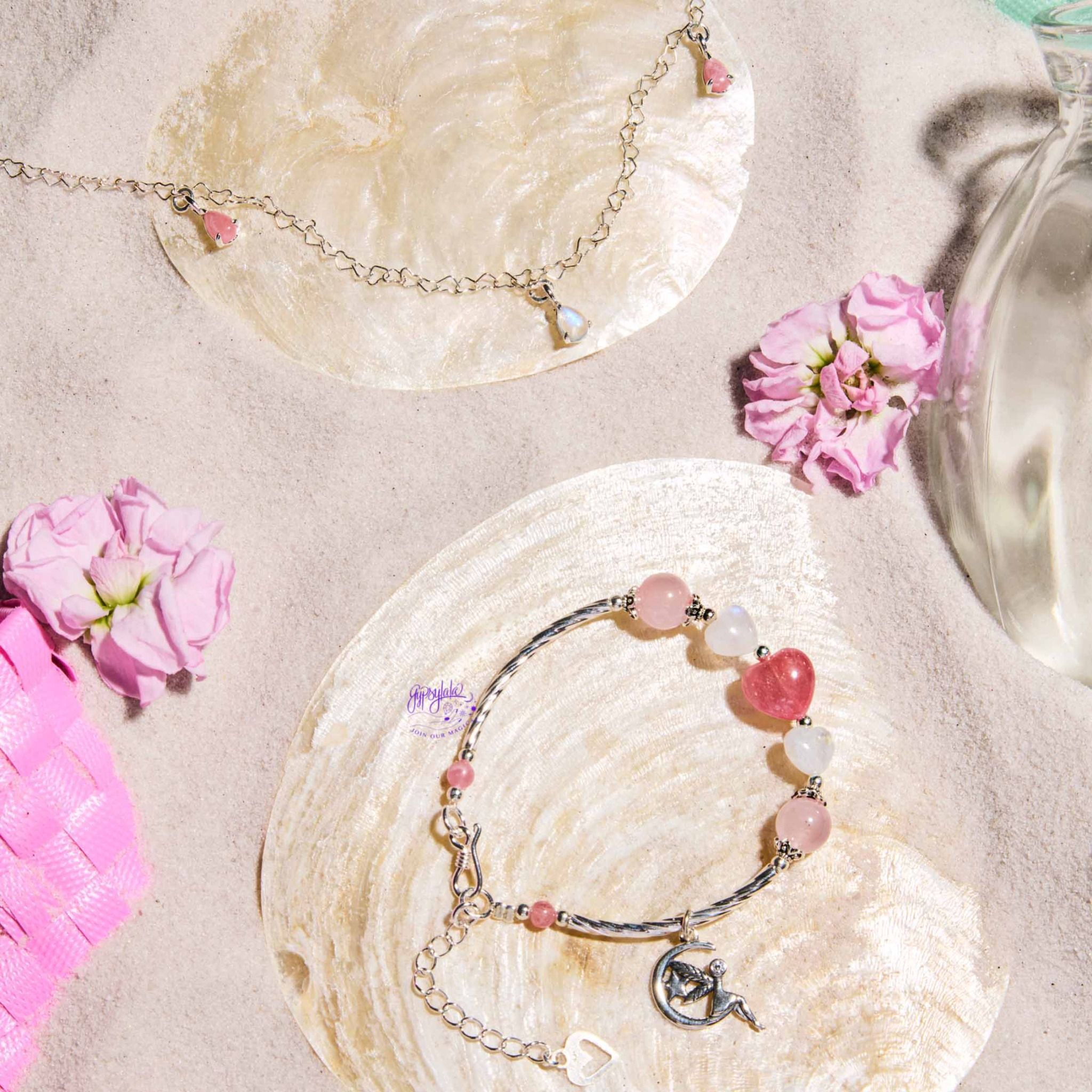Vòng Tay Thiết Kế Nữ Đào Hoa Pink Reverie 236 SP007341 Gypsy.lala